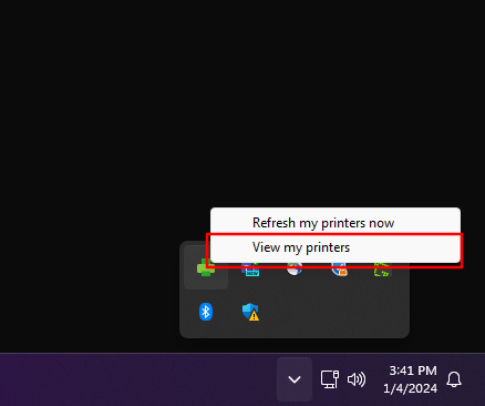View my Printers